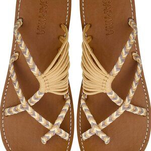 Capana Ocean Bliss Woven Sandals Size 7